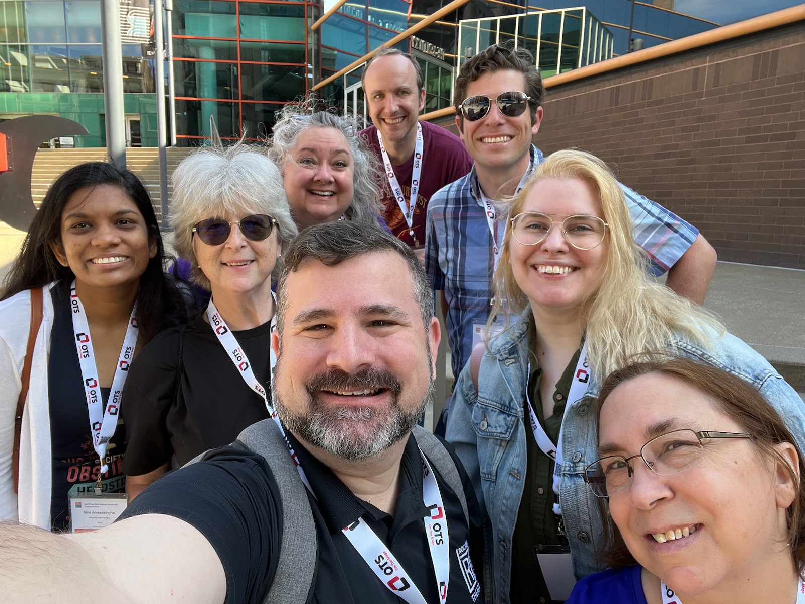 The cast and crew of "Pride@Prejudice" at the AACT National Festival, Louisville, KY 2023